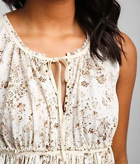 Mimaki Floral Tiered Tank Top