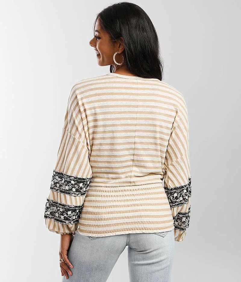 Striped Dolman Top