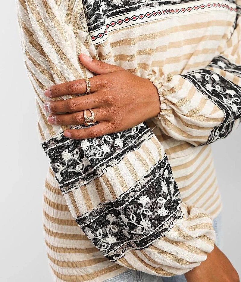 Striped Dolman Top