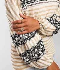 Striped Dolman Top