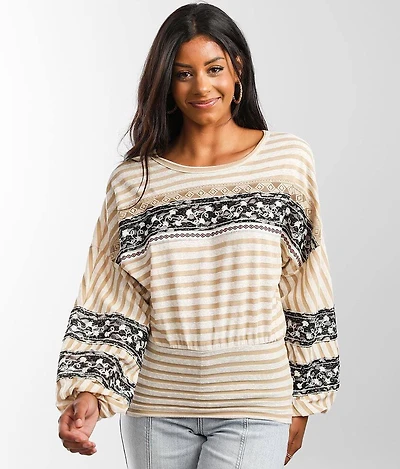 Striped Dolman Top