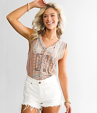 Pieced Crochet Tank Top