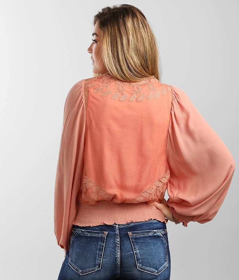 Lace Inset Top