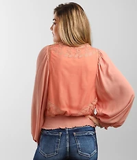 Lace Inset Top