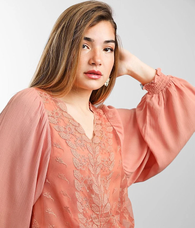 Lace Inset Top