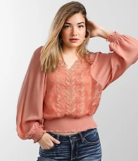 Lace Inset Top