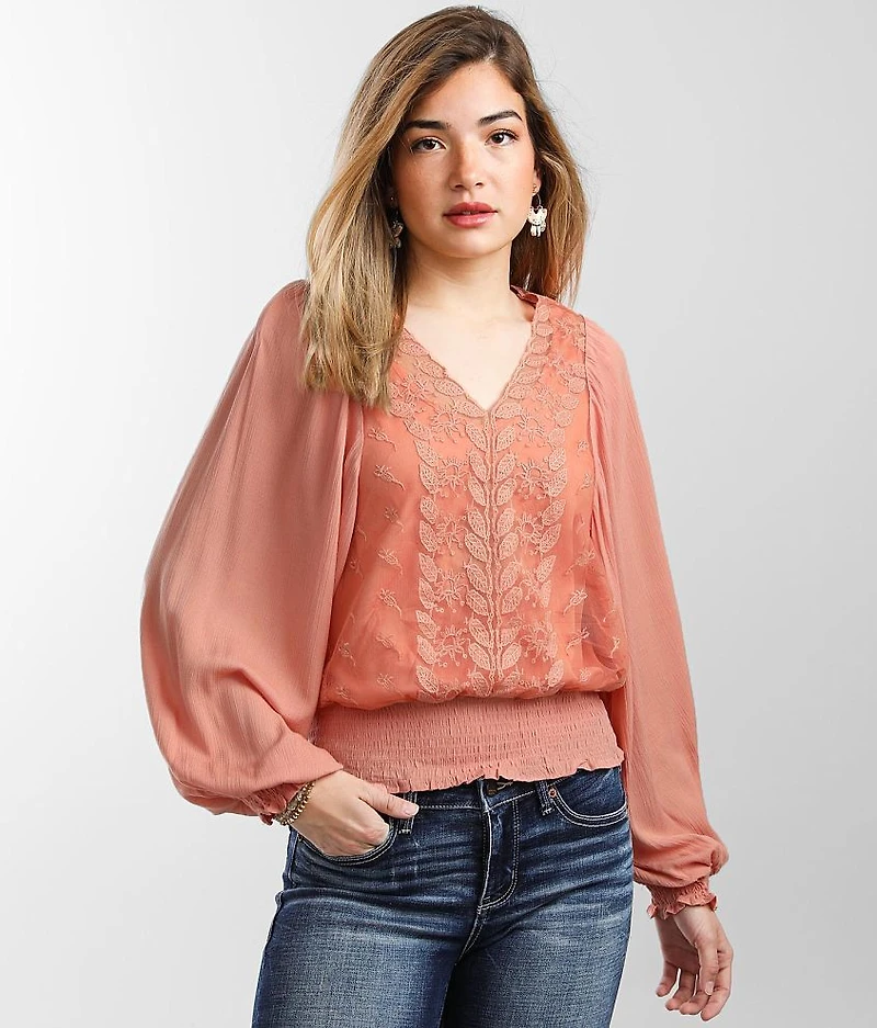 Lace Inset Top