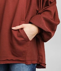 Pieced Crochet Hoodie