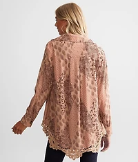 Crochet Trim Blouse