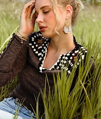 Pieced Crochet Top