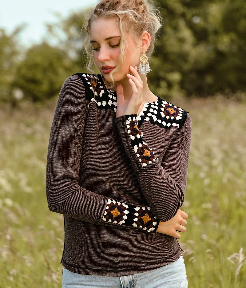 Pieced Crochet Top