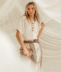 O-Ring Crochet Trim Top