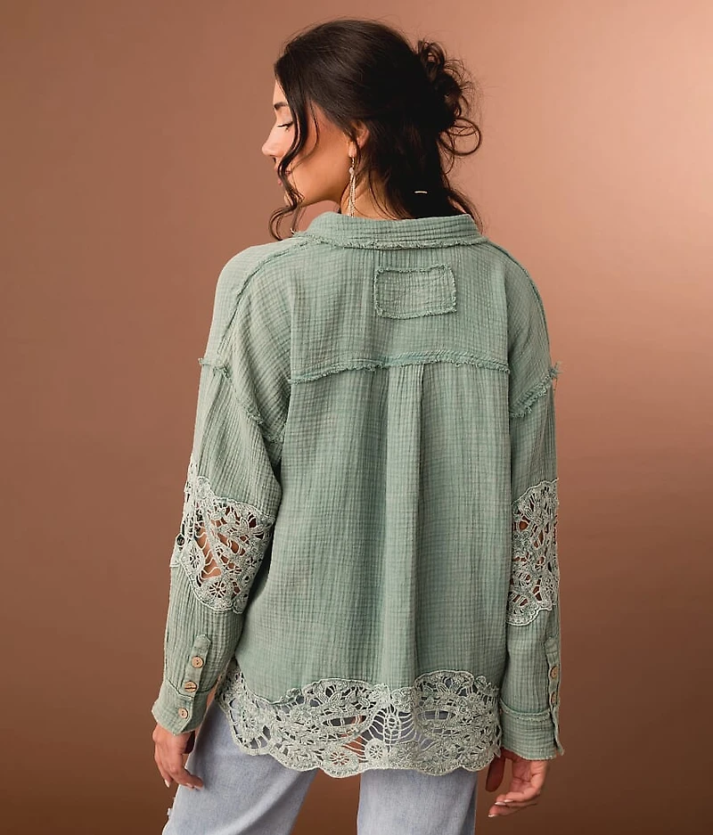 Pieced Lace Shirt