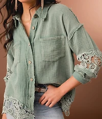 Pieced Lace Shirt