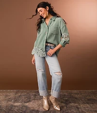 Pieced Lace Shirt