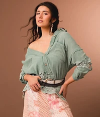 Pieced Lace Shirt