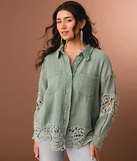 Pieced Lace Shirt