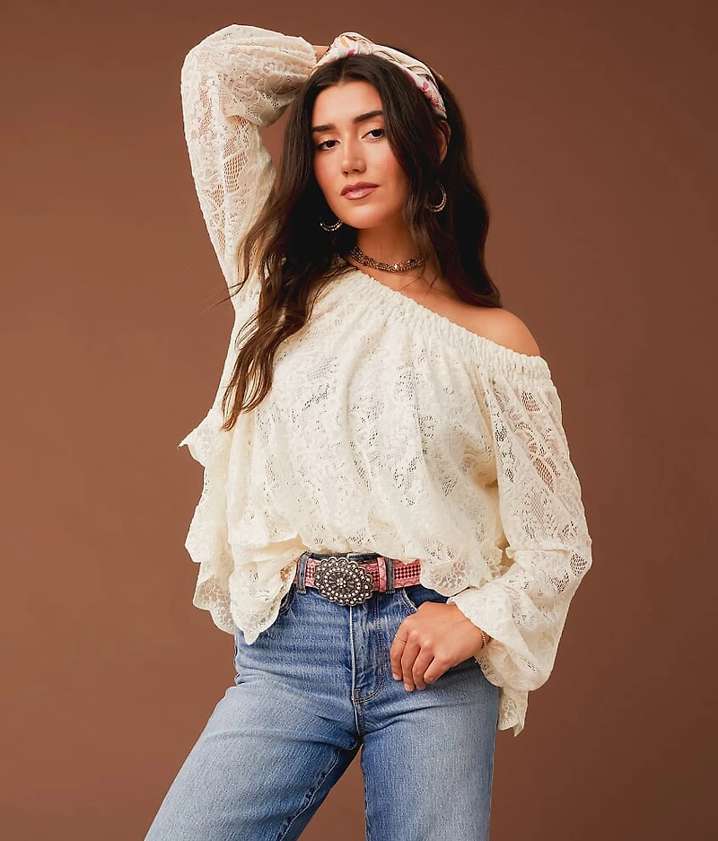 Tiered Lace 4-Way Top