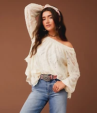 Tiered Lace 4-Way Top