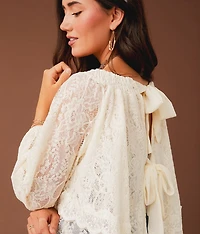 Tiered Lace 4-Way Top