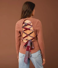 Back Lace-Up Top