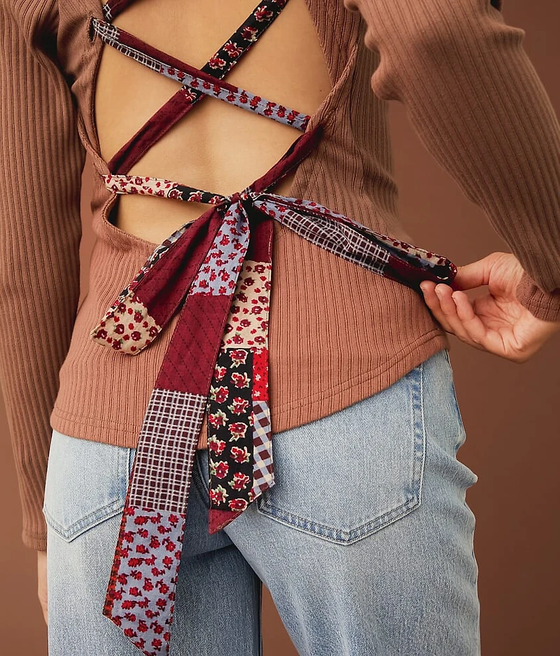 Back Lace-Up Top