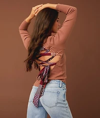 Back Lace-Up Top