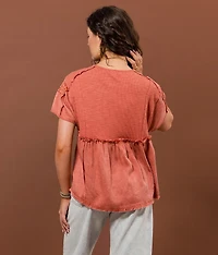 Embroidered Floral Top