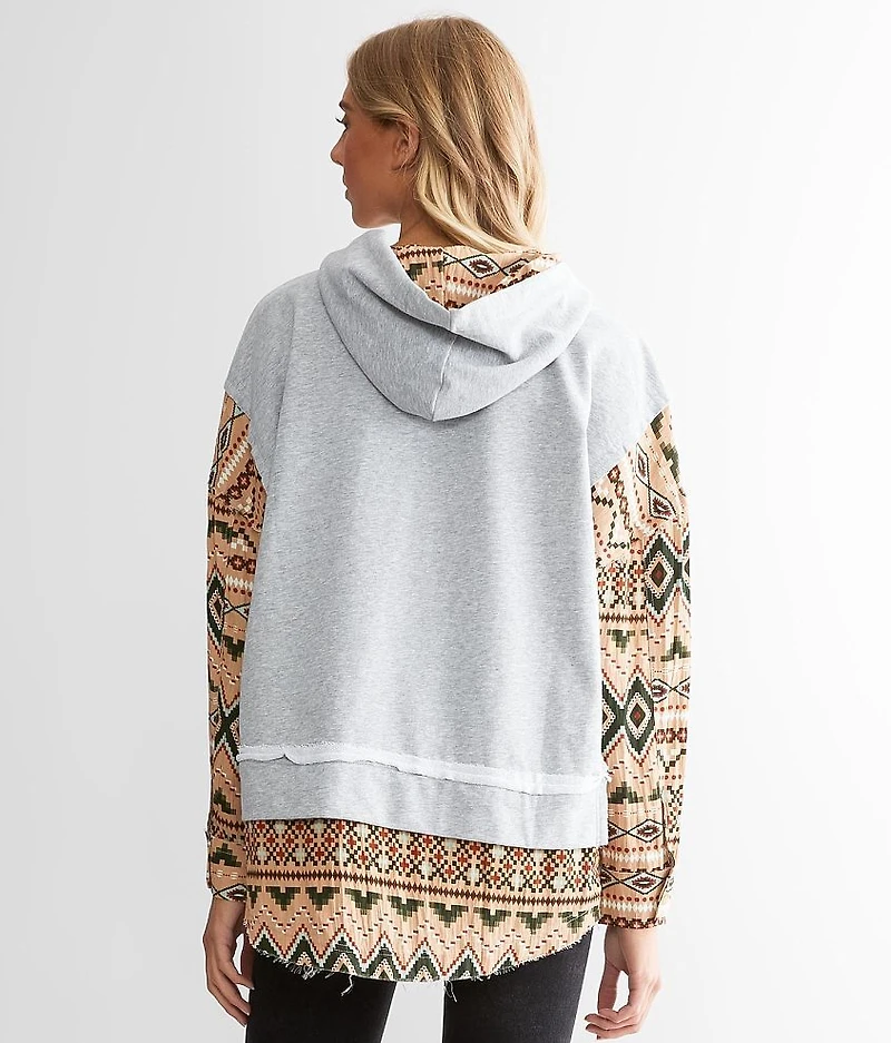 Pieced Aztec Hoodie