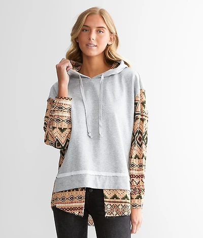 Pieced Aztec Hoodie