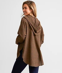 Plaid Hooded Shirt