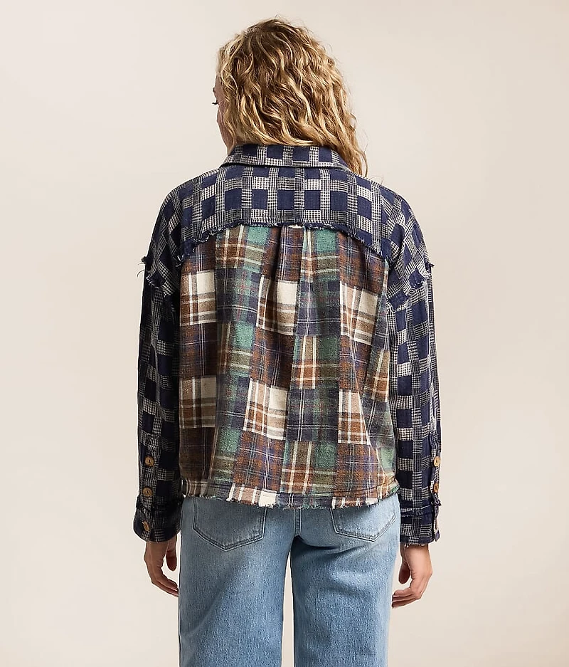 Frayed Flannel Shirt