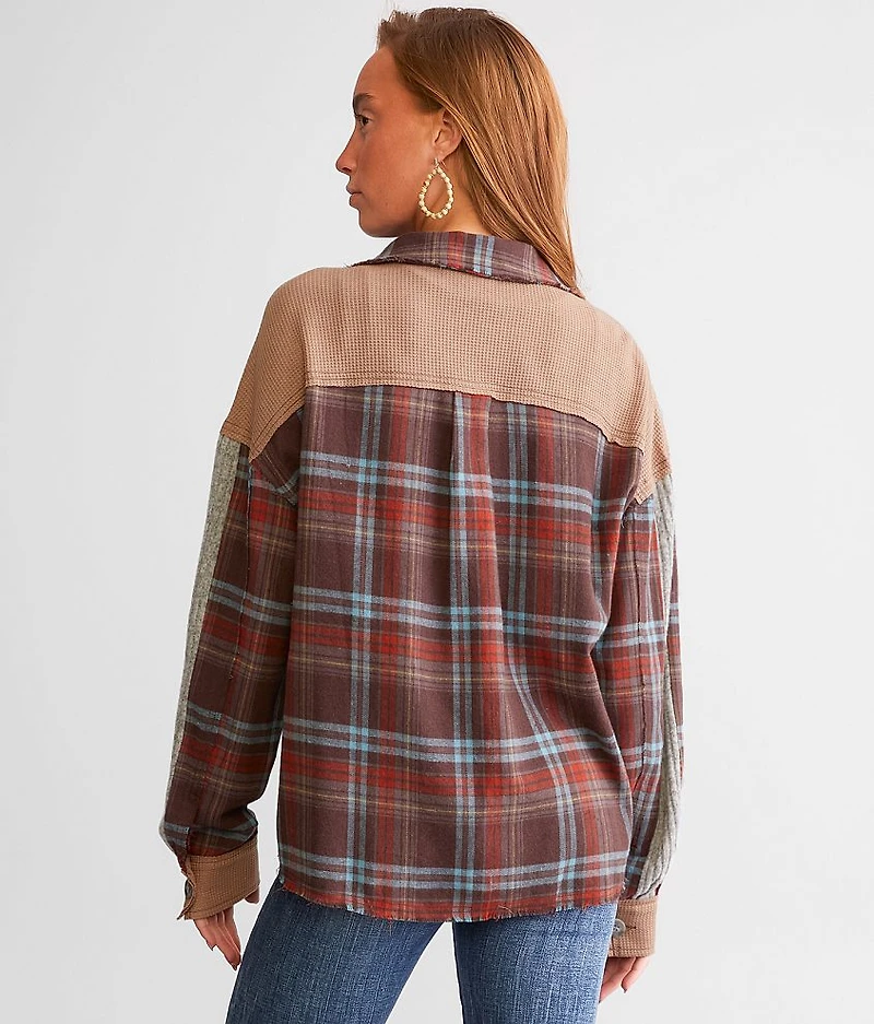 Mixed Plaid Shirt