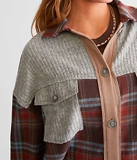 Mixed Plaid Shirt