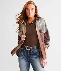 Mixed Plaid Shirt
