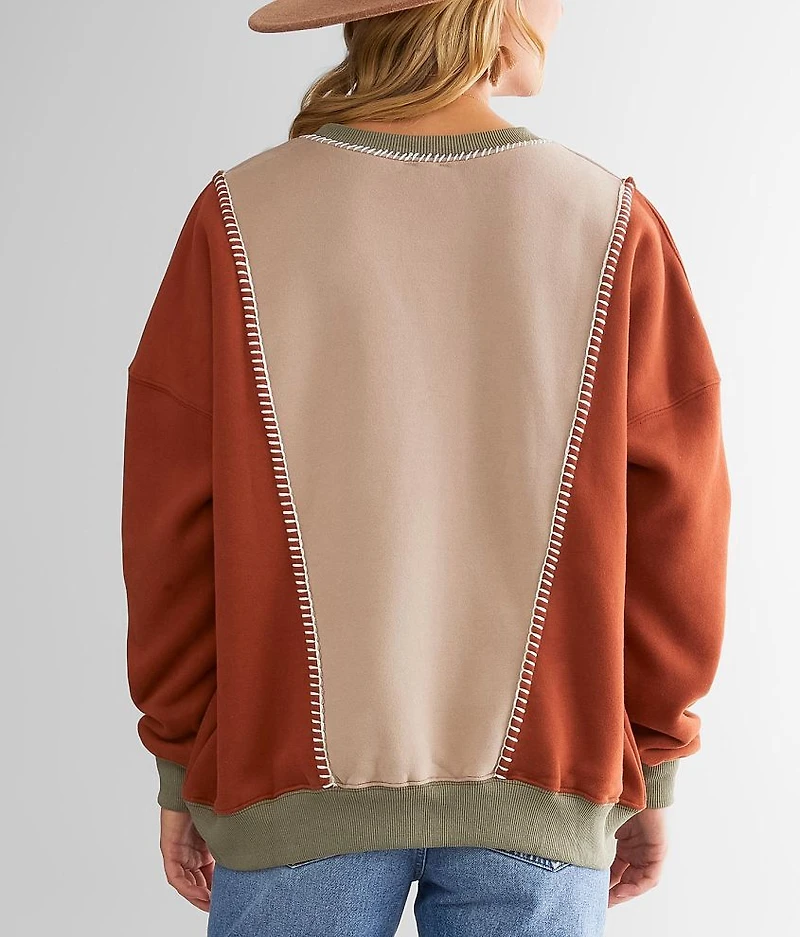 Color Bock Pullover