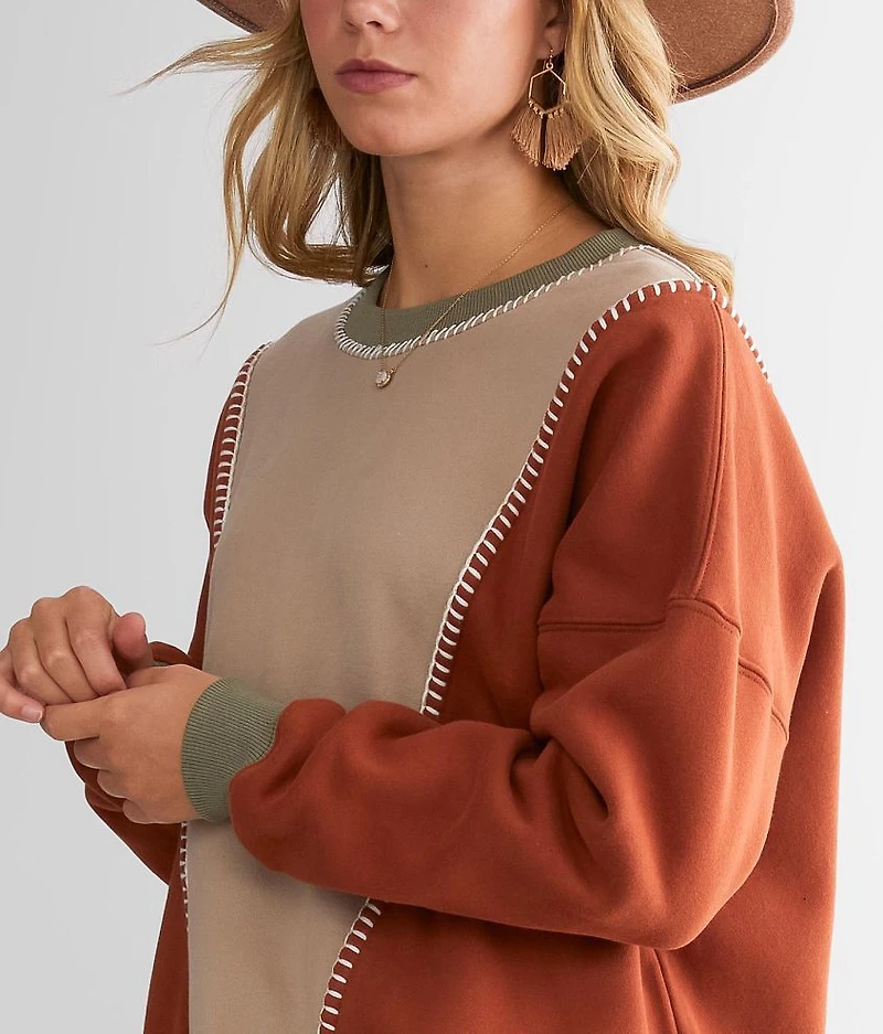 Color Bock Pullover