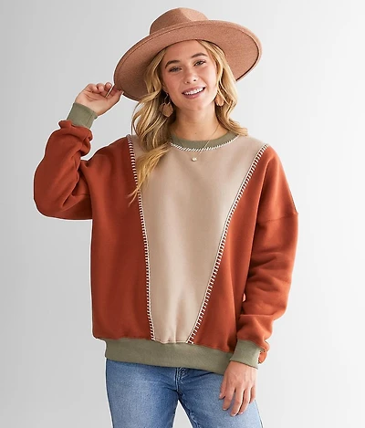 Color Bock Pullover