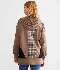 Hooded Henley Sweatshirt