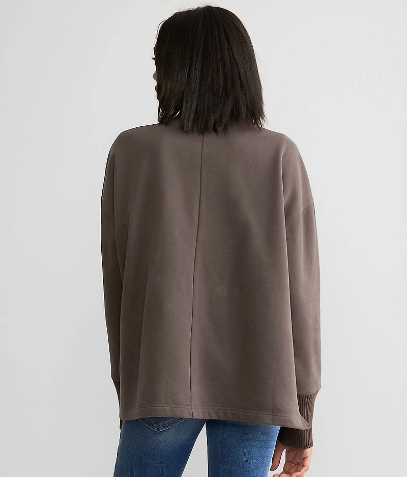 Asymmetrical Quarter Zip Pullover