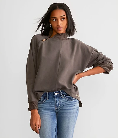 Asymmetrical Quarter Zip Pullover