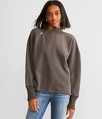 Asymmetrical Quarter Zip Pullover