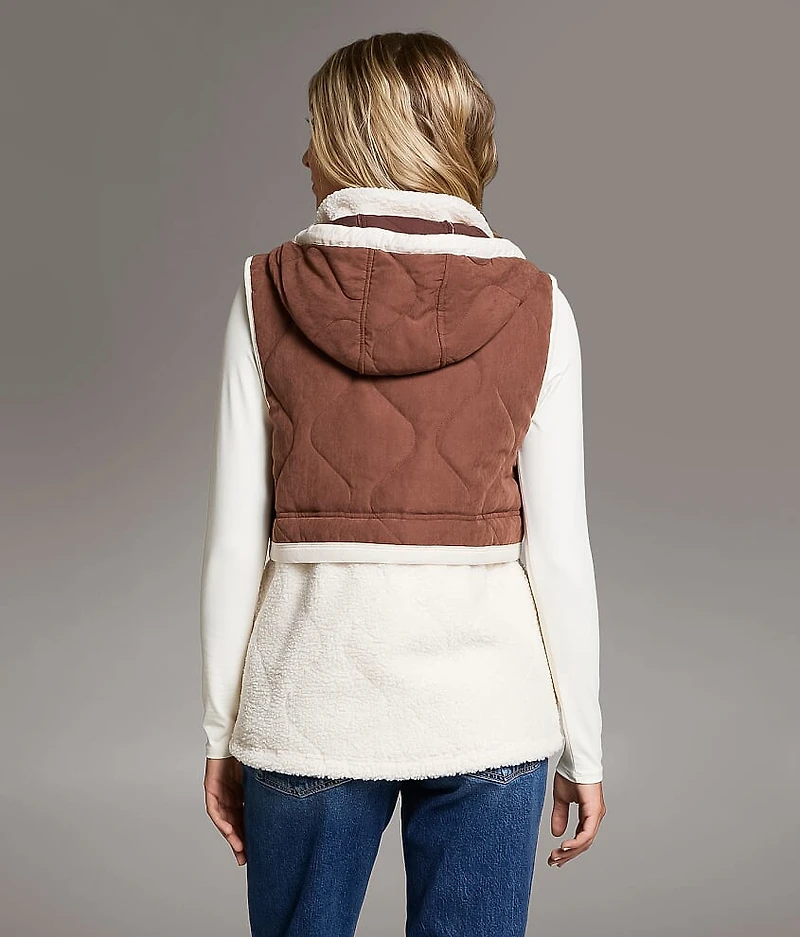 Sherpa Hooded Vest