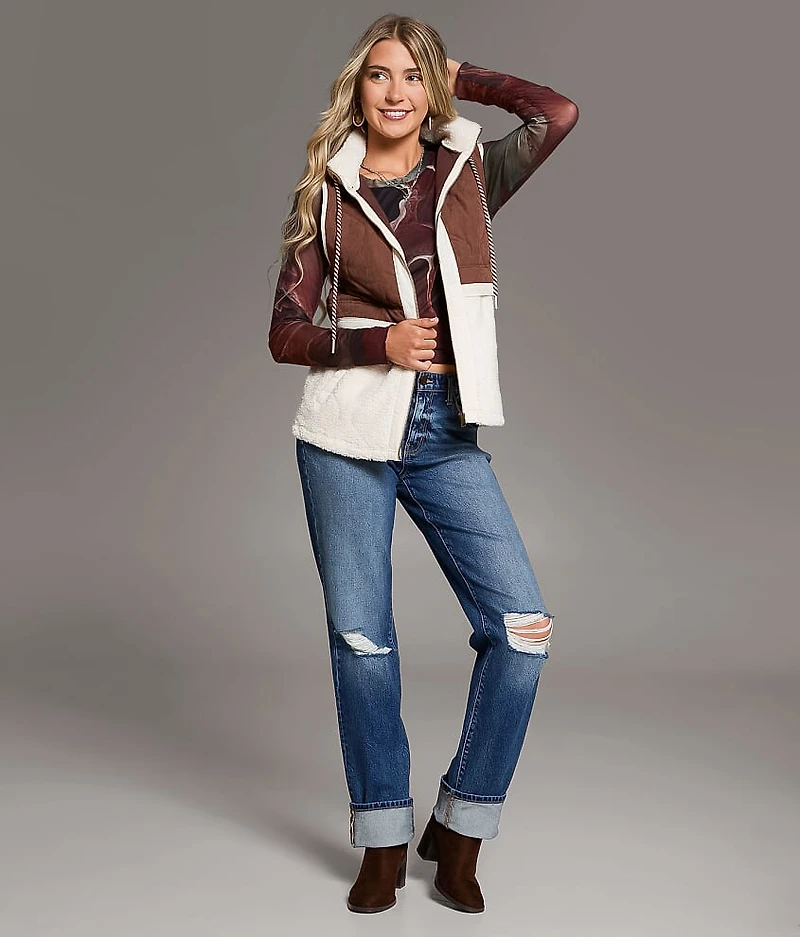 Sherpa Hooded Vest
