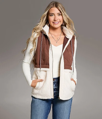 Sherpa Hooded Vest