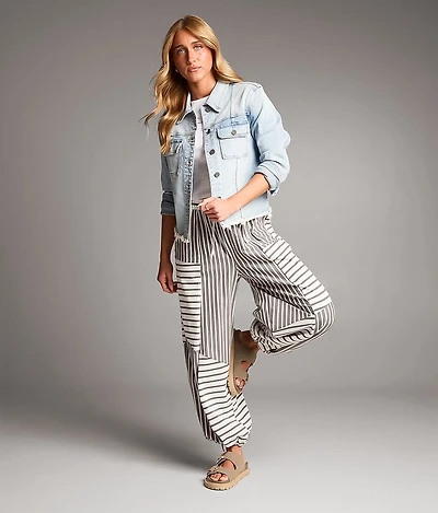 Striped Baggy Jogger