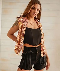 Western Collared Tank Top