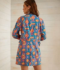 Southwestern Rhinestone Fringe Blazer