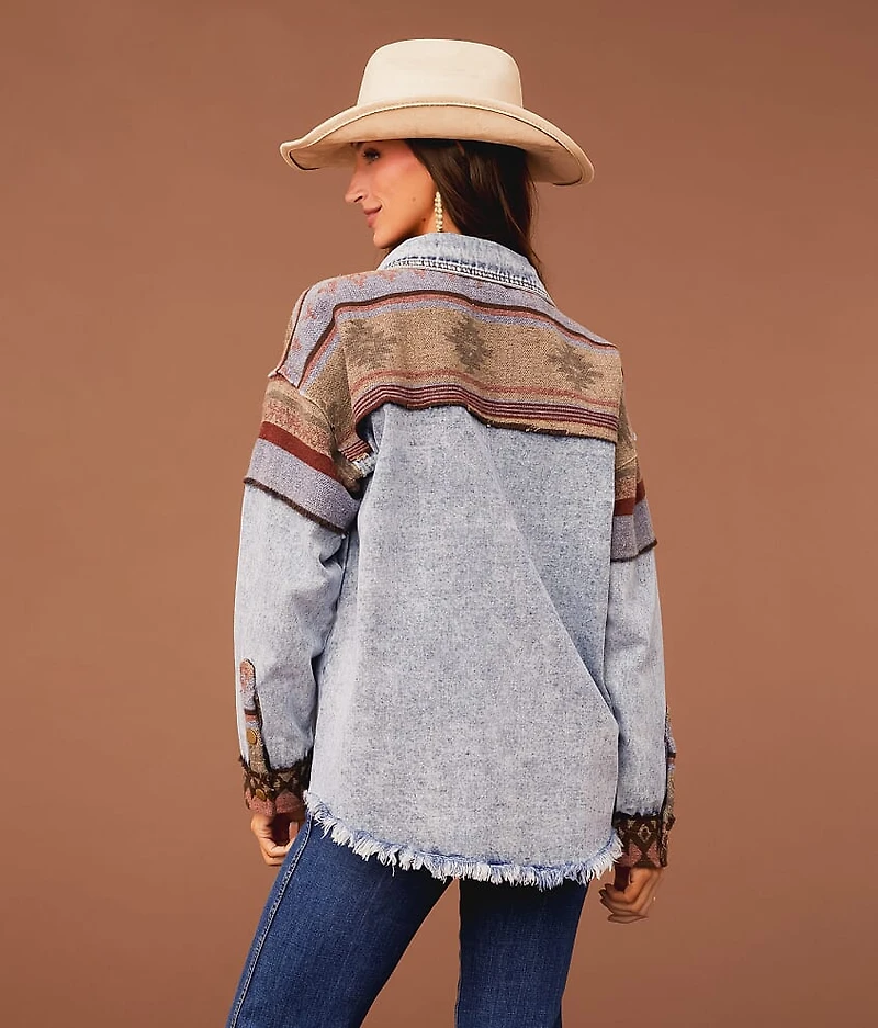 Pieced Denim Jacket