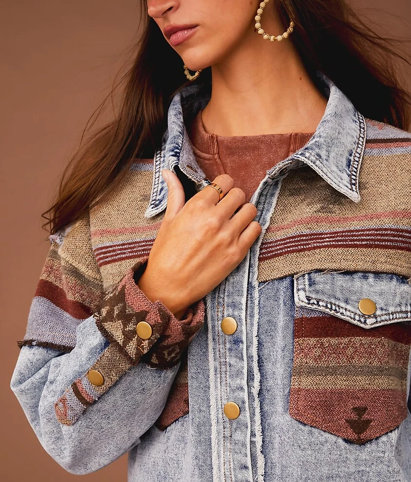 Pieced Denim Jacket